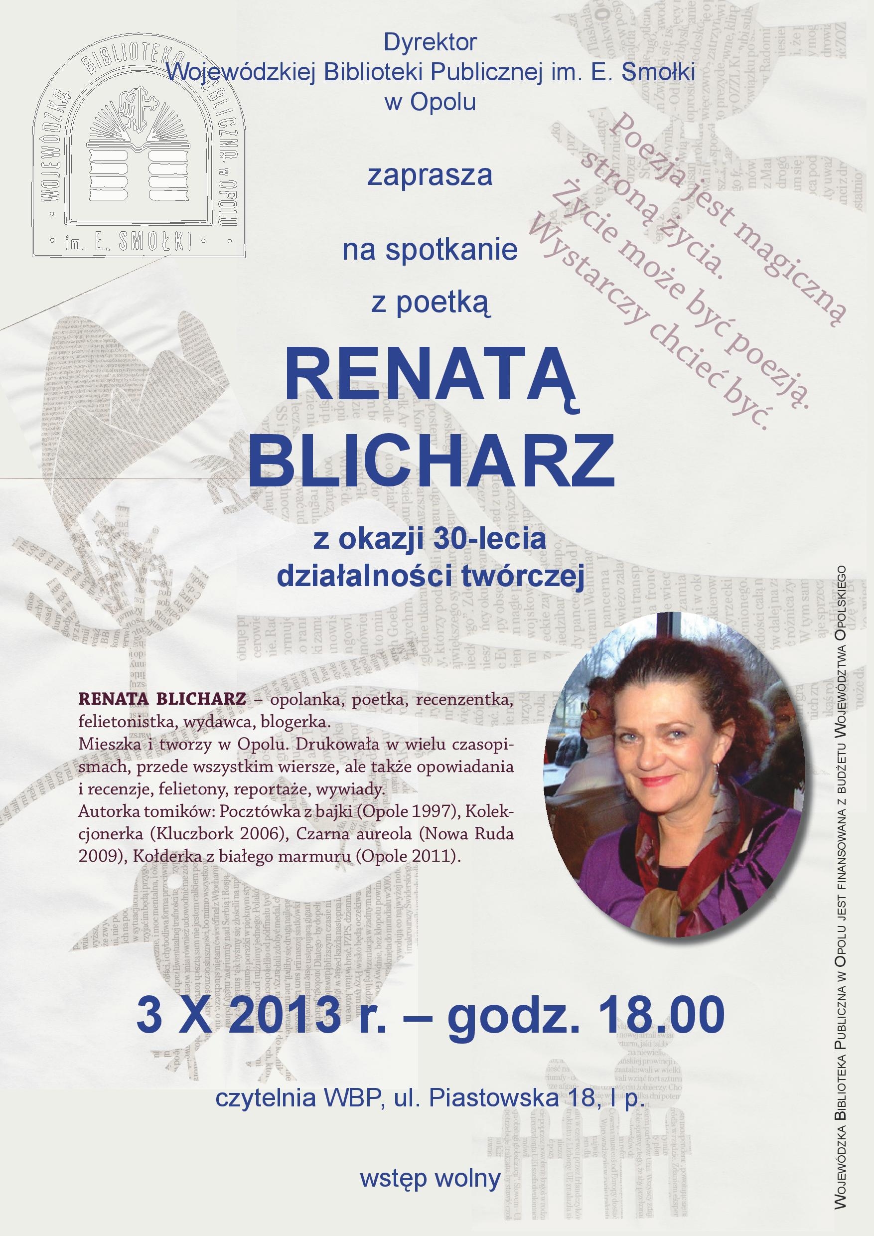 Zaproszenie Renata Blicharz