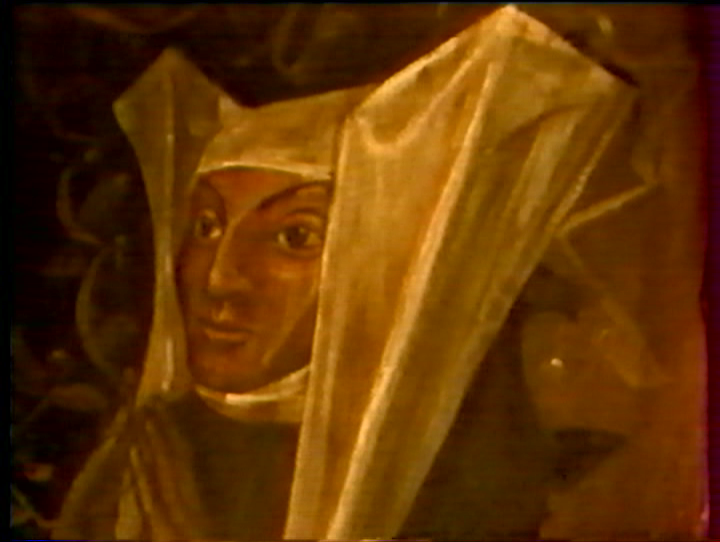 Portret Hildegardy z Bingen  (kadr z filmu Adama Sikory z cyklu Bez zakłoceń”)