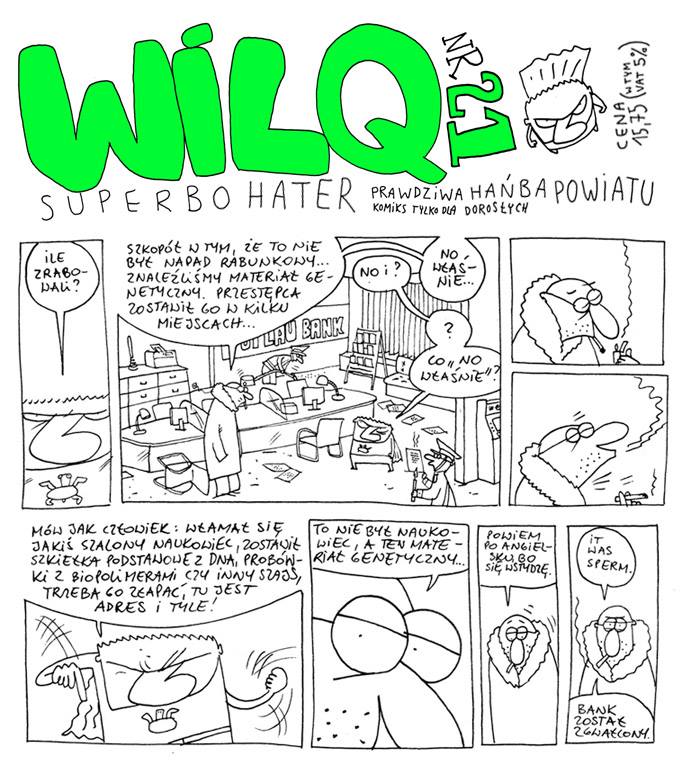 Fragment komiksu z Wilq nr 21 | źródło: www.facebook.com/WILQSUPERBOHATER